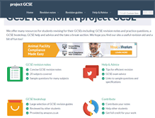 Tablet Screenshot of projectgcse.co.uk